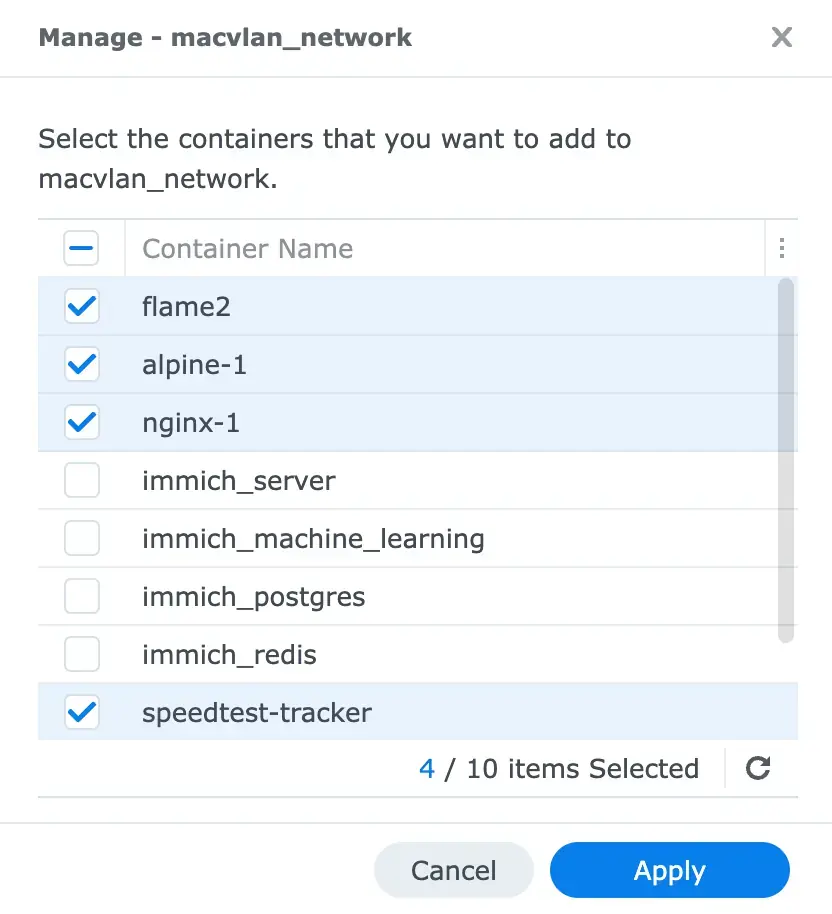 Container Network Migration